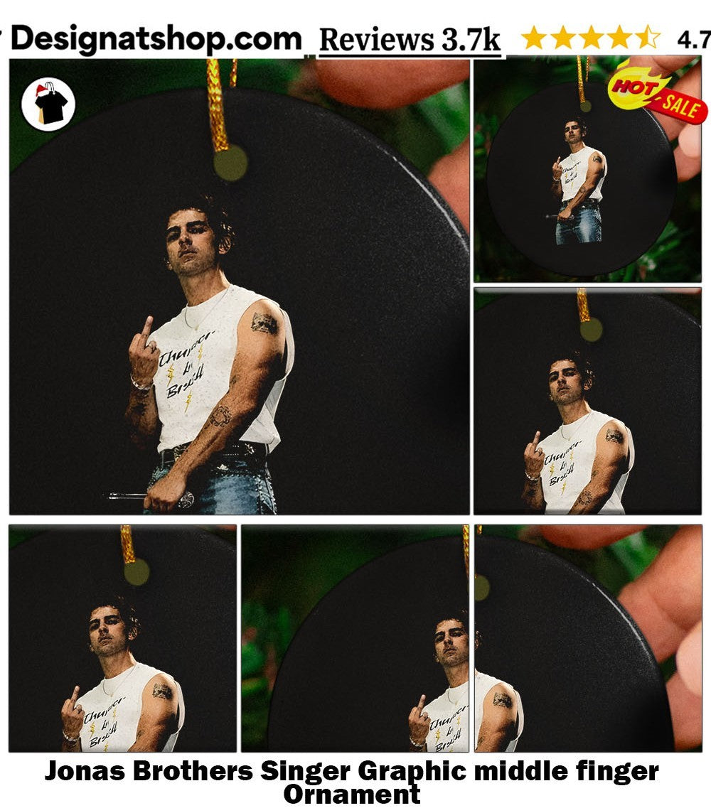 Jonas Brothers Singer Graphic middle finger shirt