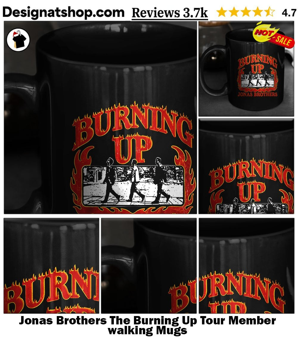 Jonas Brothers The Burning Up Tour Member walking shirt