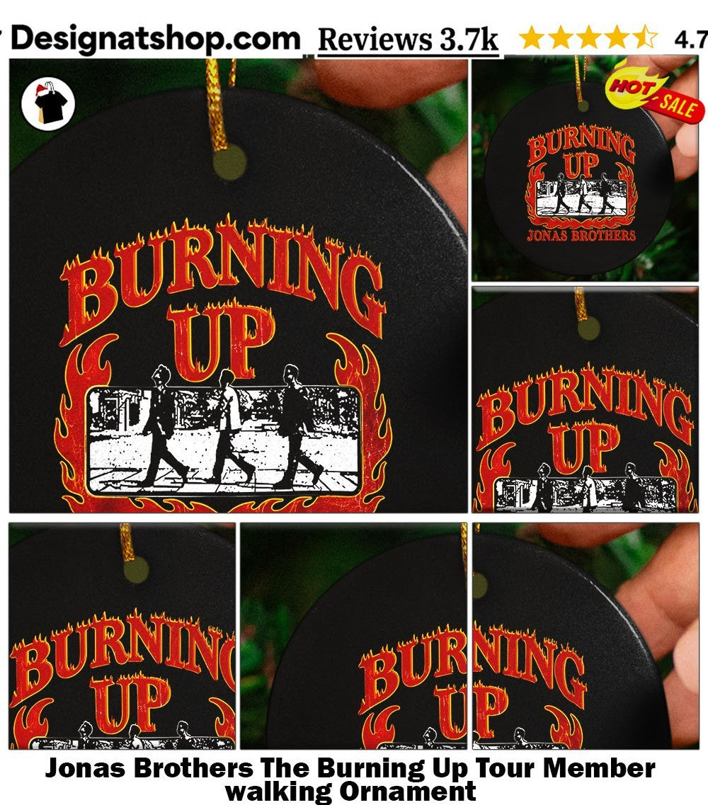 Jonas Brothers The Burning Up Tour Member walking shirt