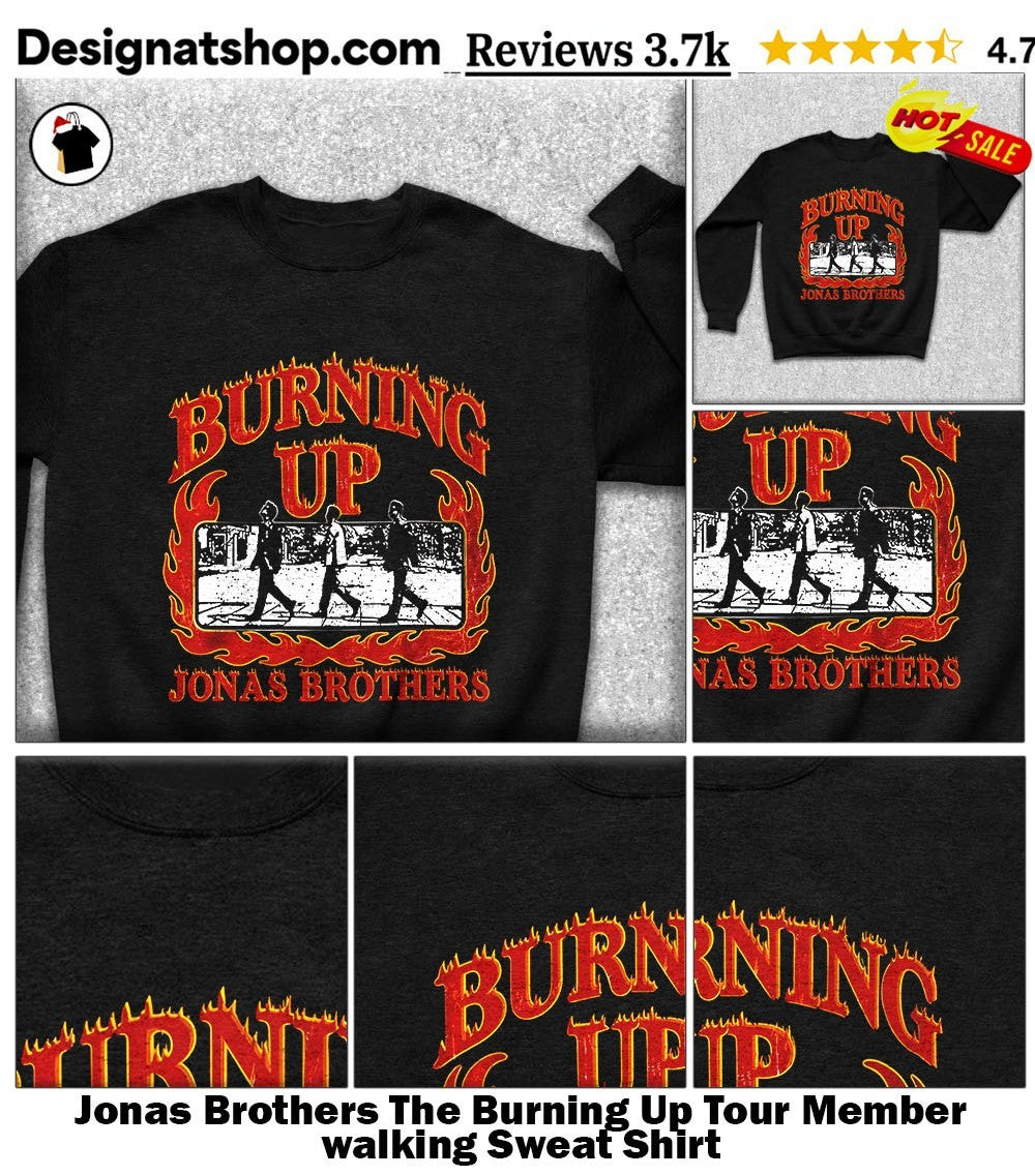 Jonas Brothers The Burning Up Tour Member walking shirt