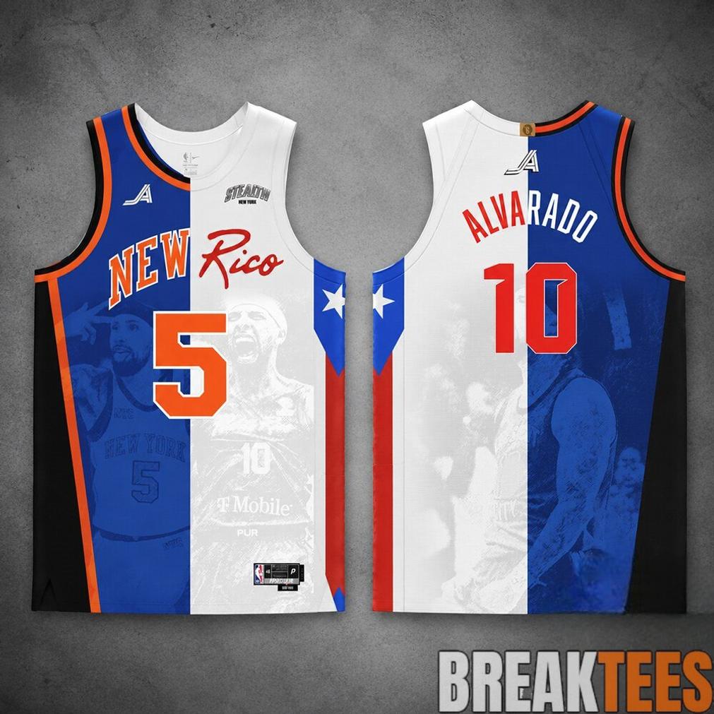 Jose Alvarado Stealth New York New Rico Basketball Jersey
