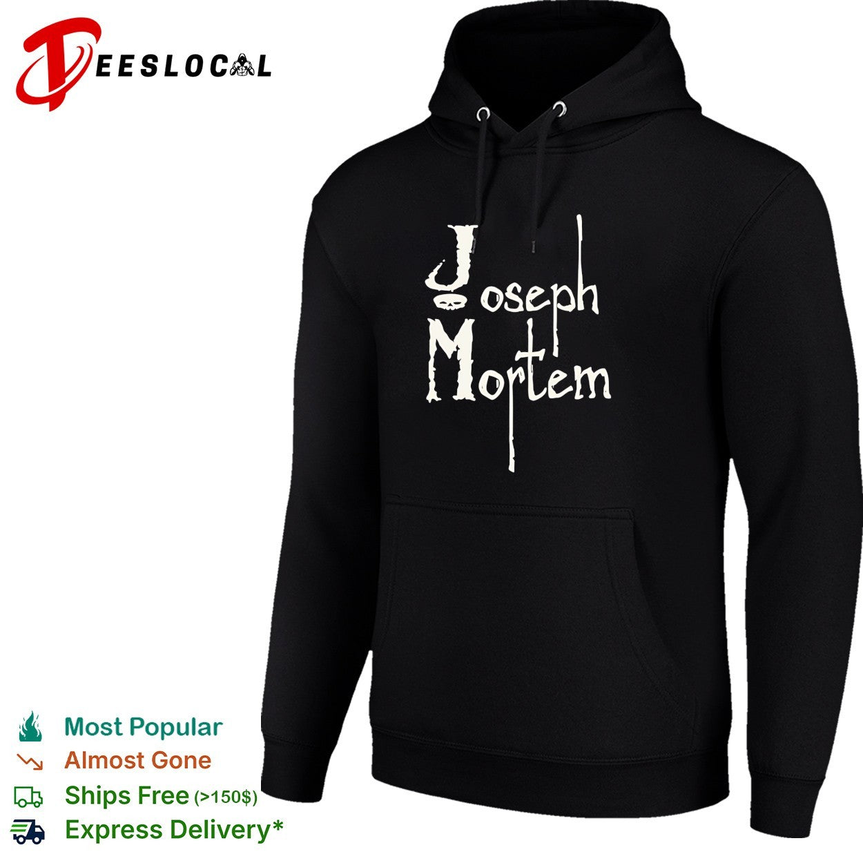 Joseph mortem gothic typography shirt