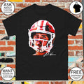 Josh Hoover Indiana Tuff bloody face signature shirt