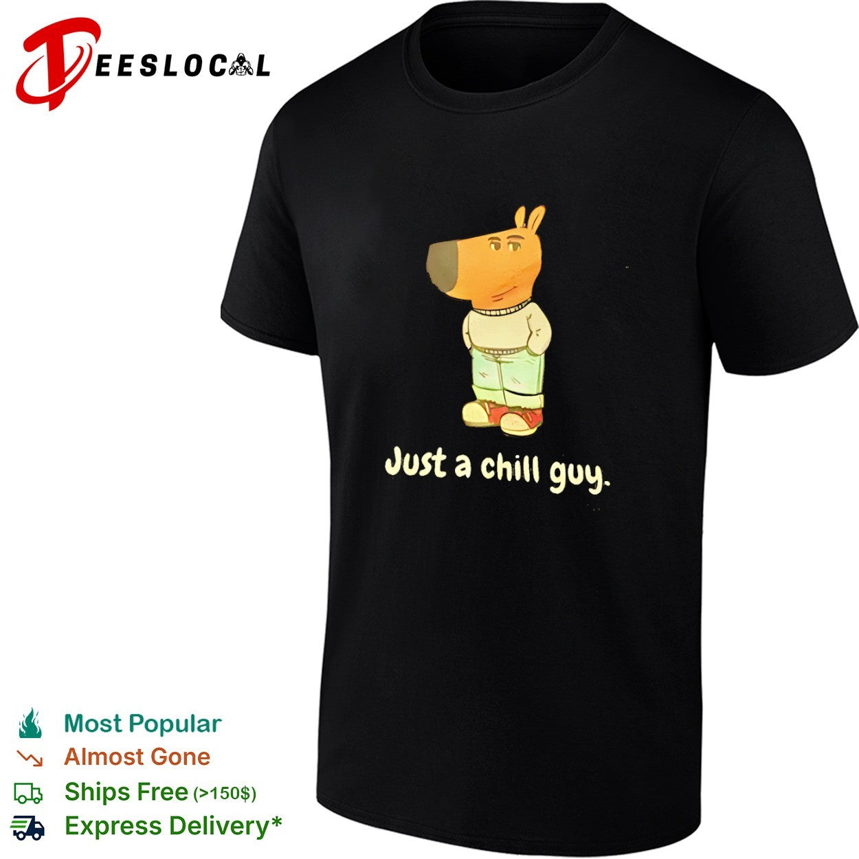 Just a chill guy dog shirt