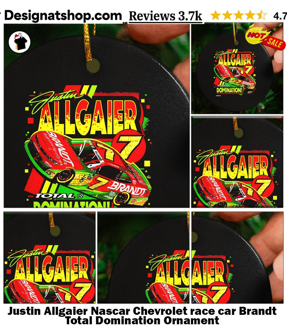Justin Allgaier Nascar Chevrolet race car Brandt Total Domination shirt
