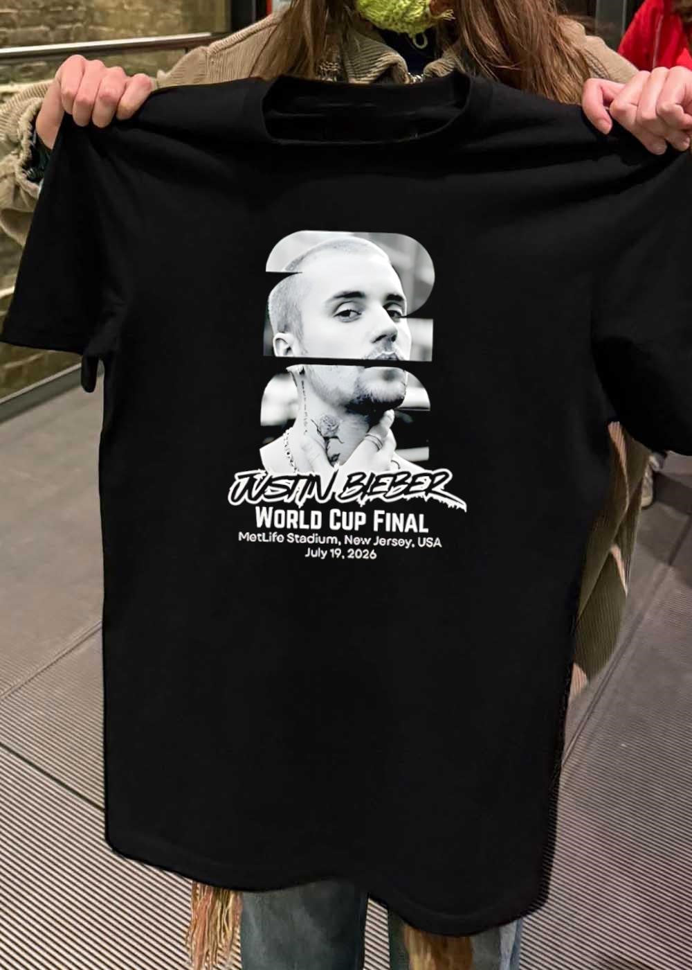 Justin Bieber World Cup Final at MetLife Stadium July 19 2026 T-Shirt