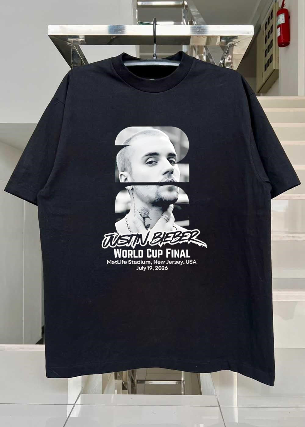 Justin Bieber World Cup Final at MetLife Stadium July 19 2026 T-Shirt