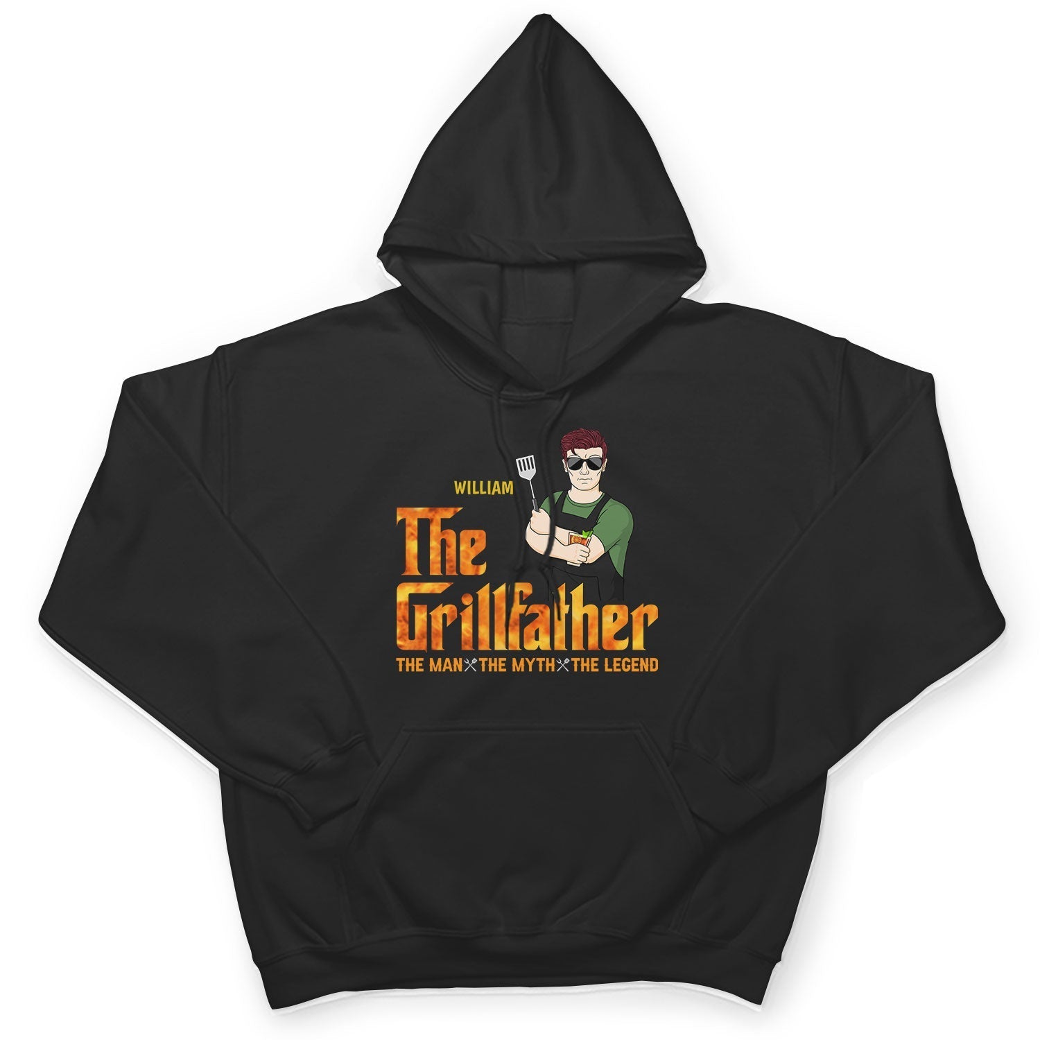 Father Grilling The Grillfather - Gift For Father - Personalized Custom T Shirt