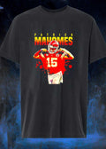 Kansas City Chiefs Apparel Patrick Mahomes Flexing Football T-Shirt