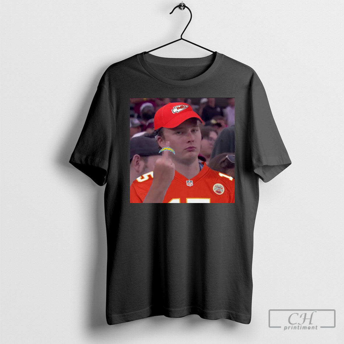 Kansas City Chiefs Fan Middle Finger T Shirt
