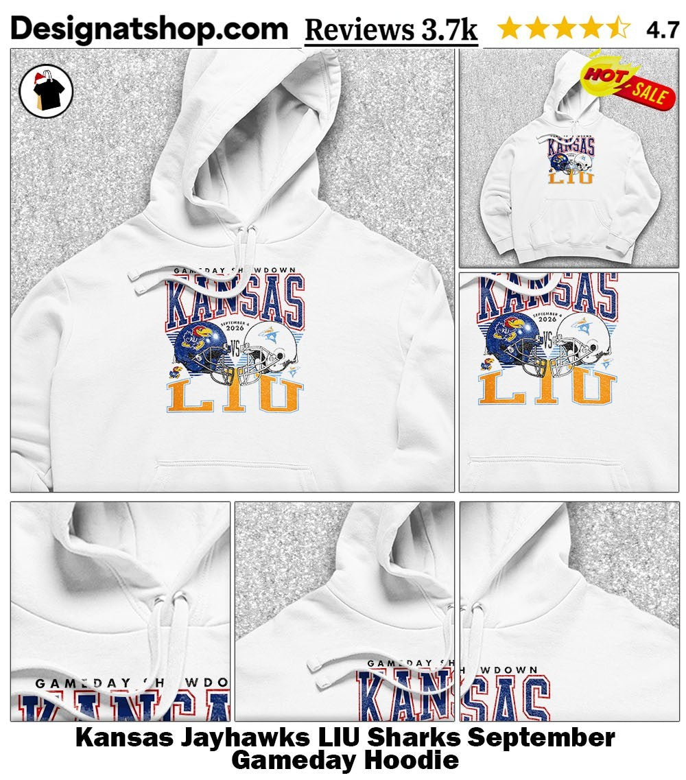 Kansas Jayhawks LIU Sharks September Gameday shirt