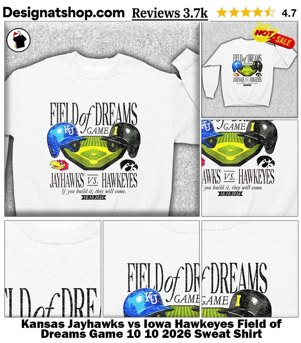 Kansas Jayhawks vs Iowa Hawkeyes Field of Dreams Game 10 10 2026 shirt