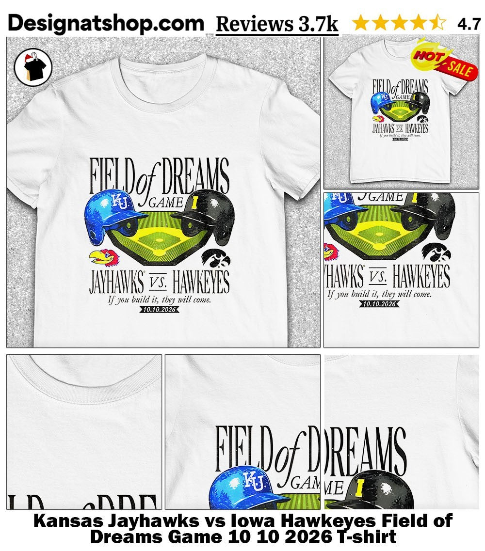Kansas Jayhawks vs Iowa Hawkeyes Field of Dreams Game 10 10 2026 shirt