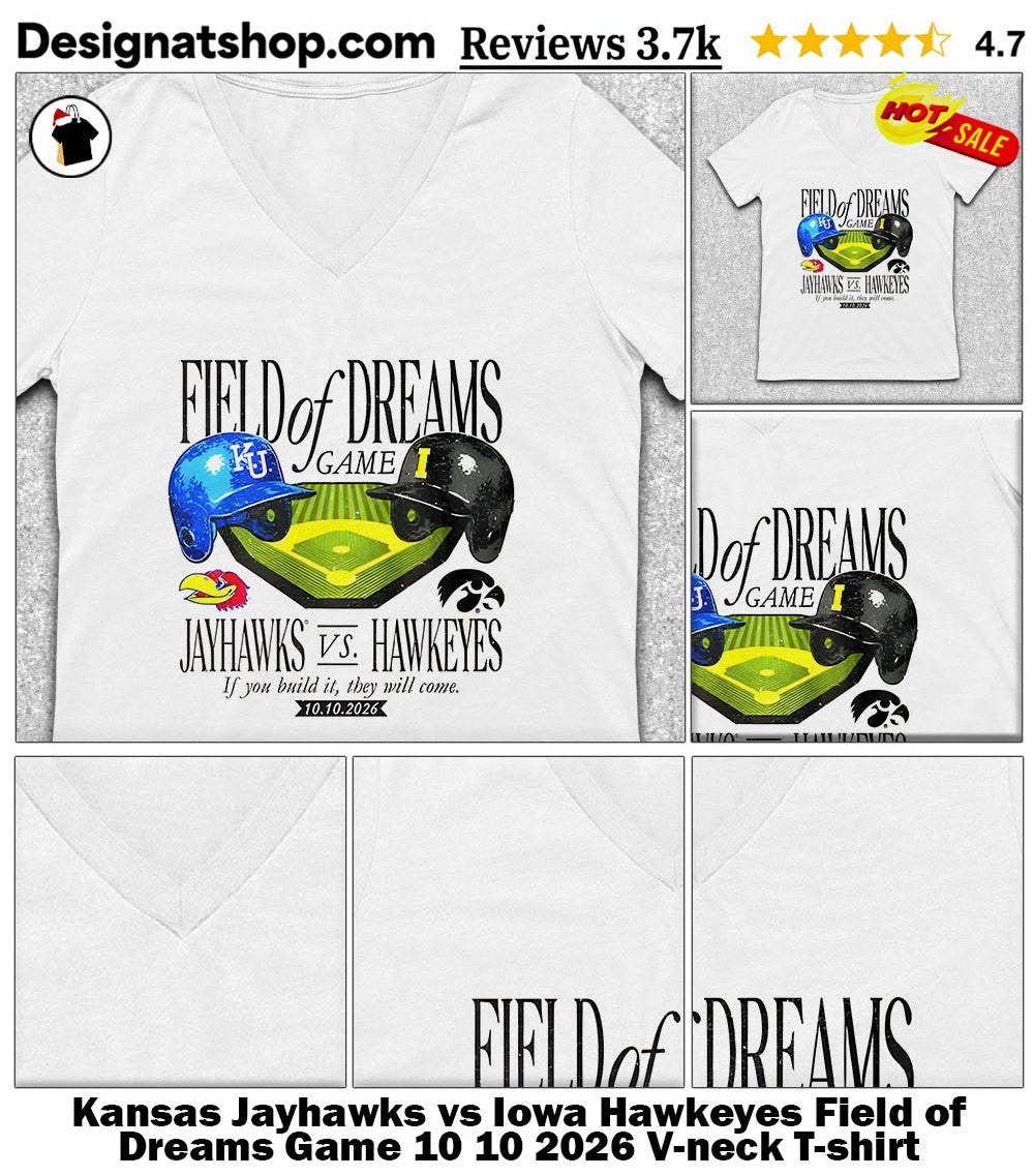 Kansas Jayhawks vs Iowa Hawkeyes Field of Dreams Game 10 10 2026 shirt
