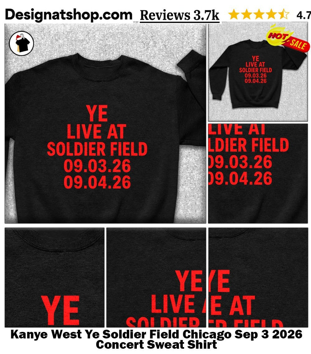 Kanye West Ye Soldier Field Chicago Sep 3 2026 Concert shirt