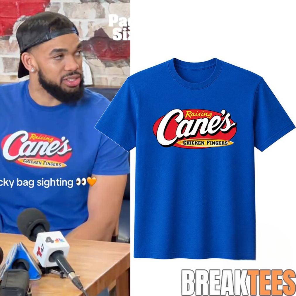 Karl Anthony Towns KAT Raising Canes Chicken Fingers Logo Shirt