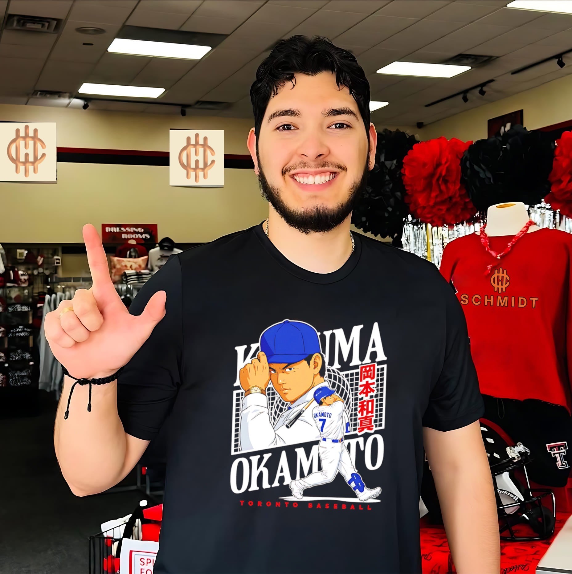 Kazuma Okamoto Yomiuri Giants Anime Style shirt