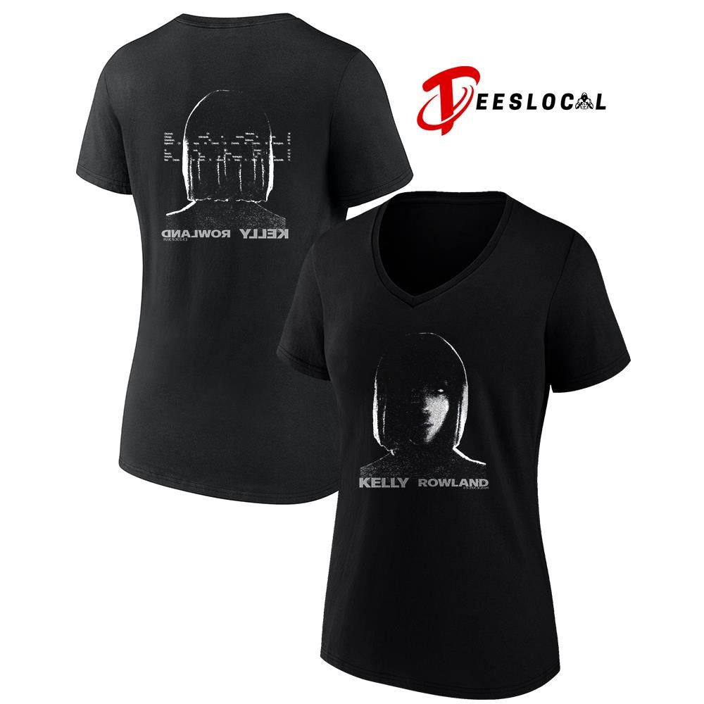 Kelly Rowland US Tour portrait silhoutte flipped graphic shirt