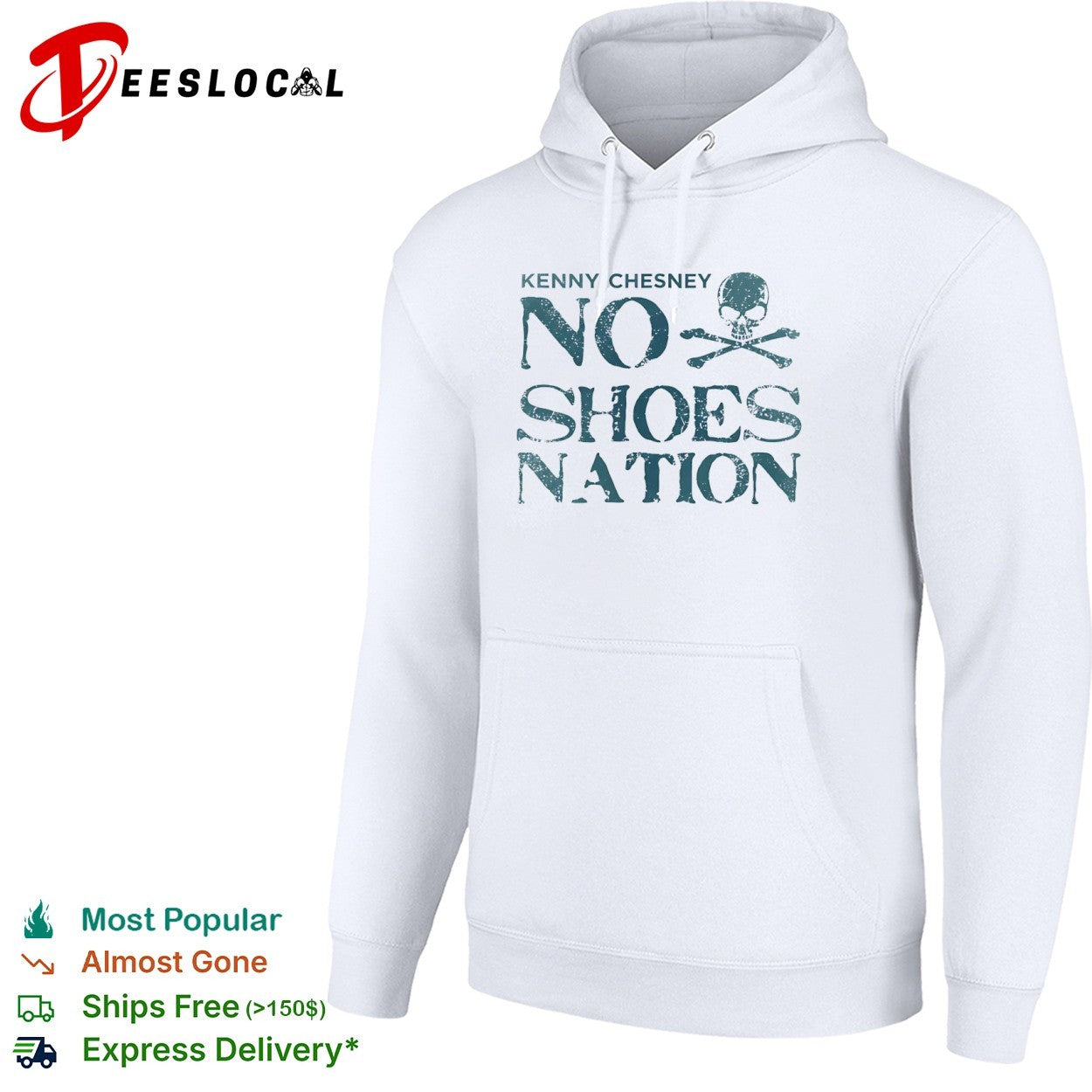 Kenny Chesney No Shoes Nation Skull and Crossbones shirt
