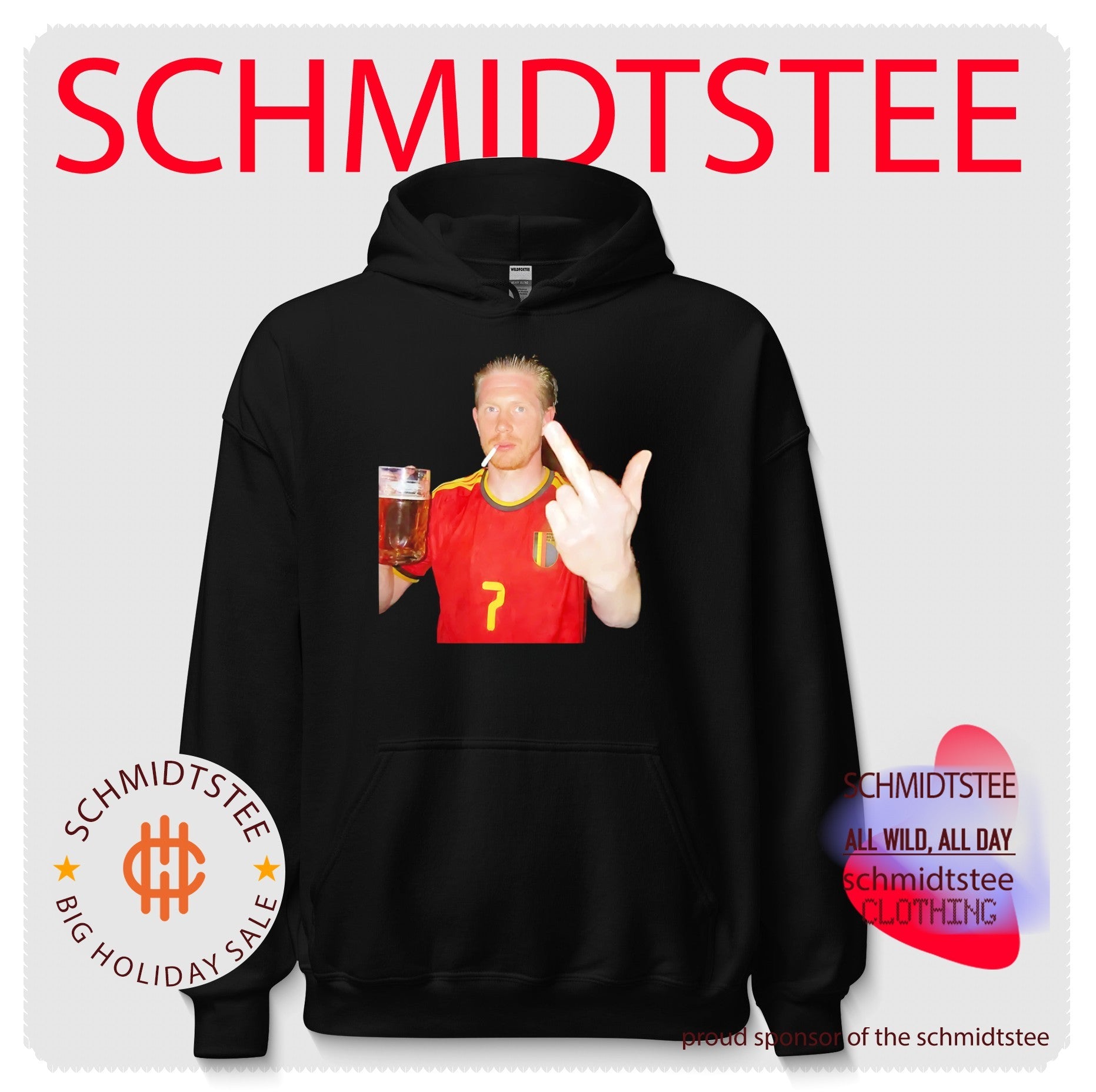 Kevin De Bruyne Belgium National Team Beer and Middle Finger shirt