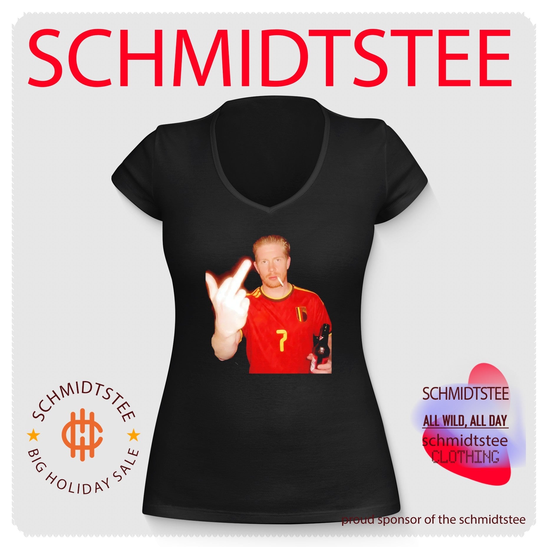 Kevin De Bruyne Belgium National Team Middle Finger shirt