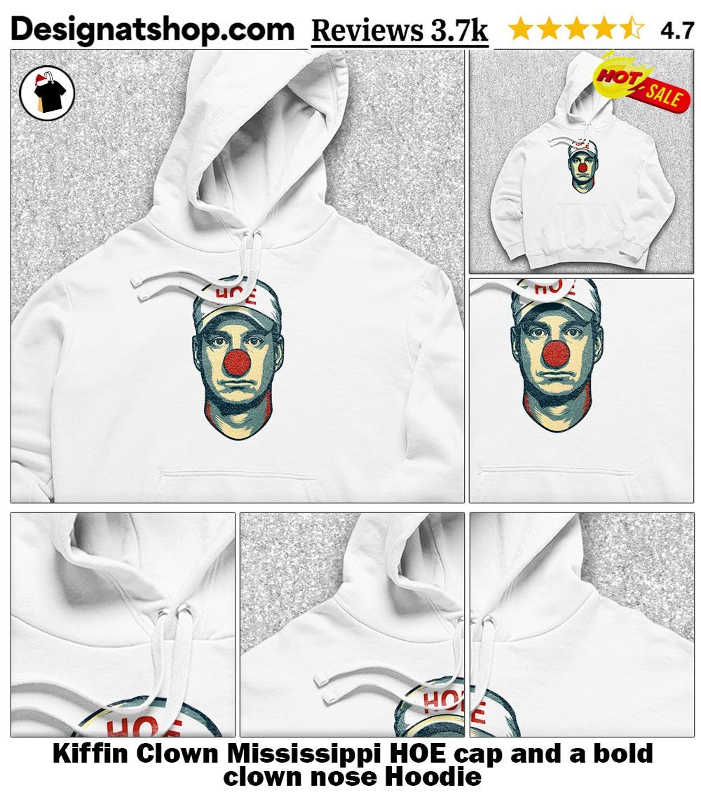 Kiffin Clown Mississippi HOE cap and a bold clown nose shirt