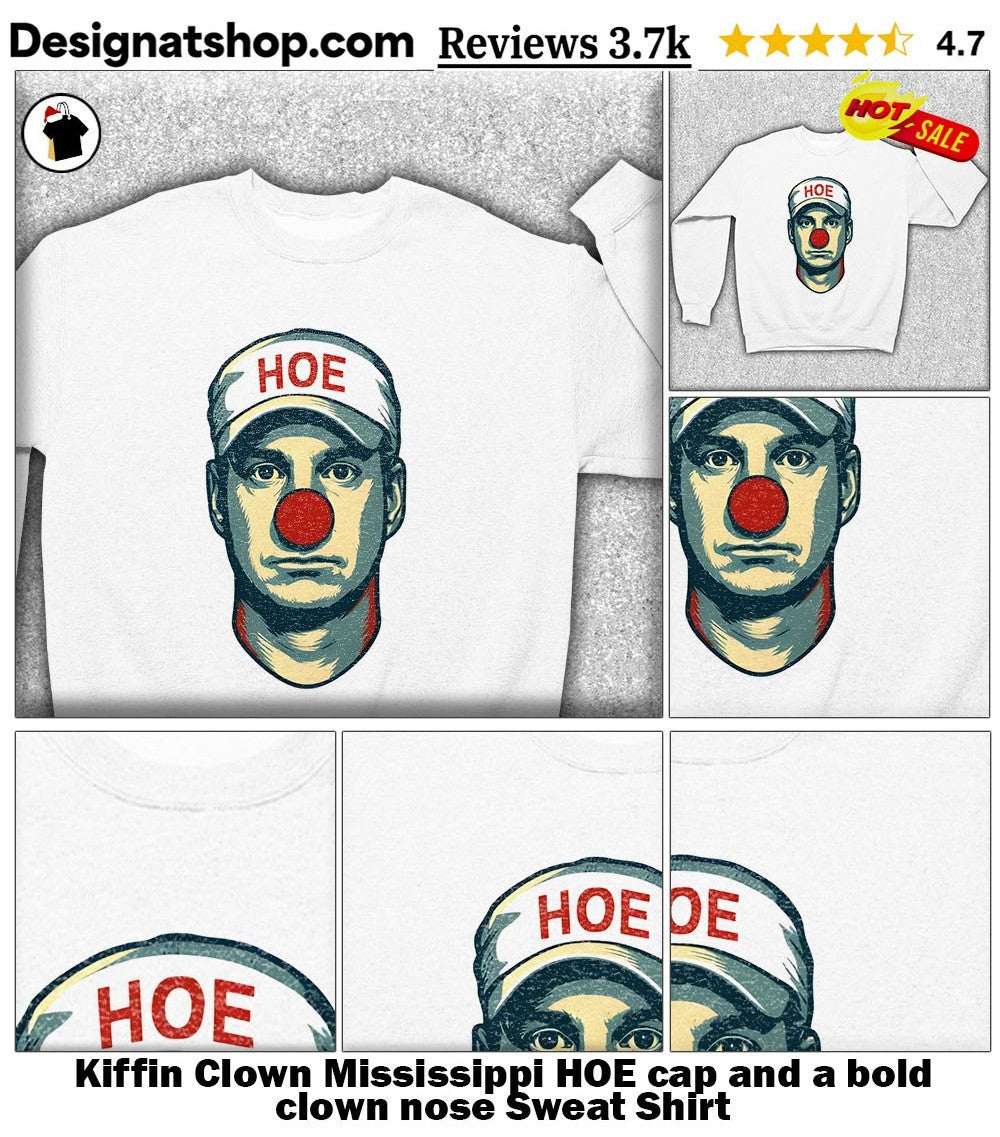 Kiffin Clown Mississippi HOE cap and a bold clown nose shirt