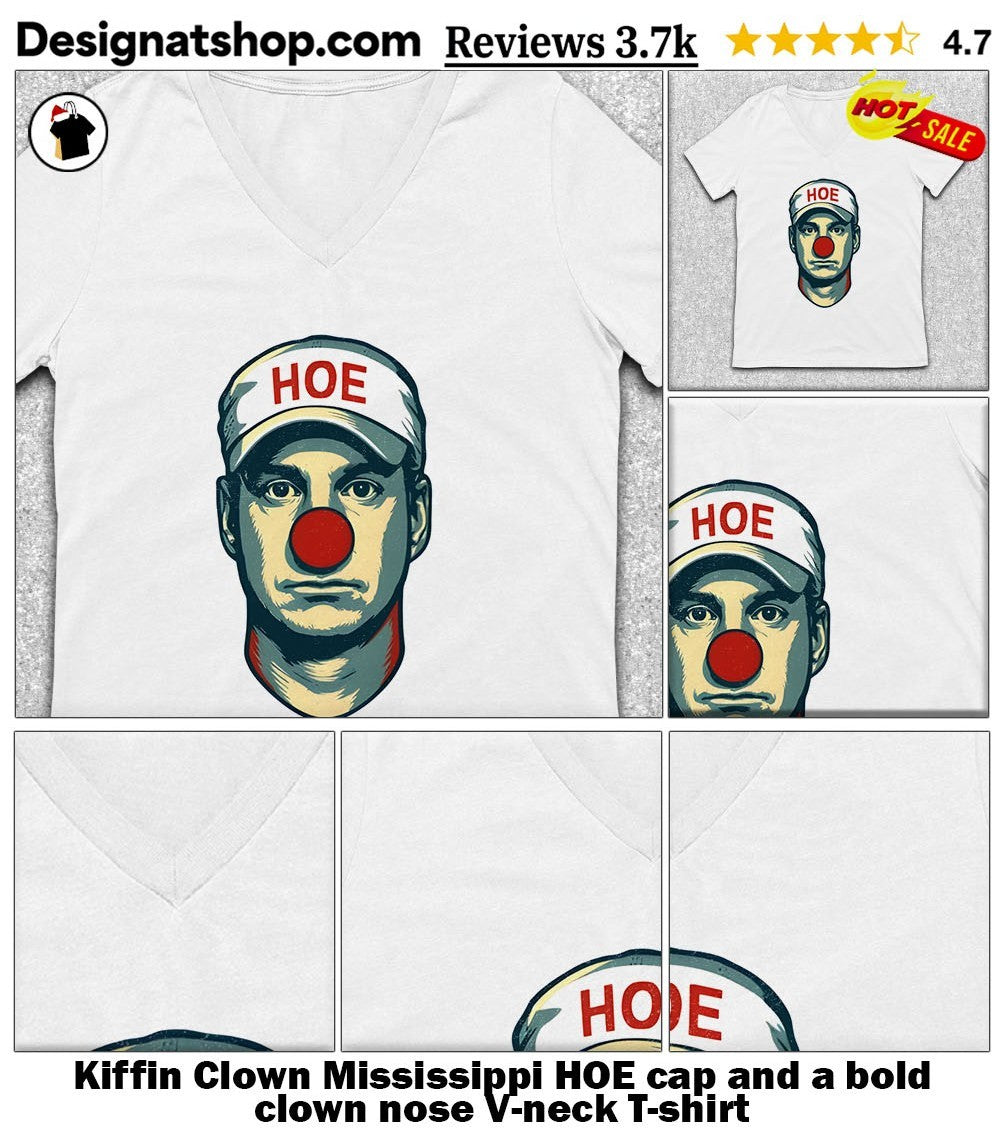 Kiffin Clown Mississippi HOE cap and a bold clown nose shirt