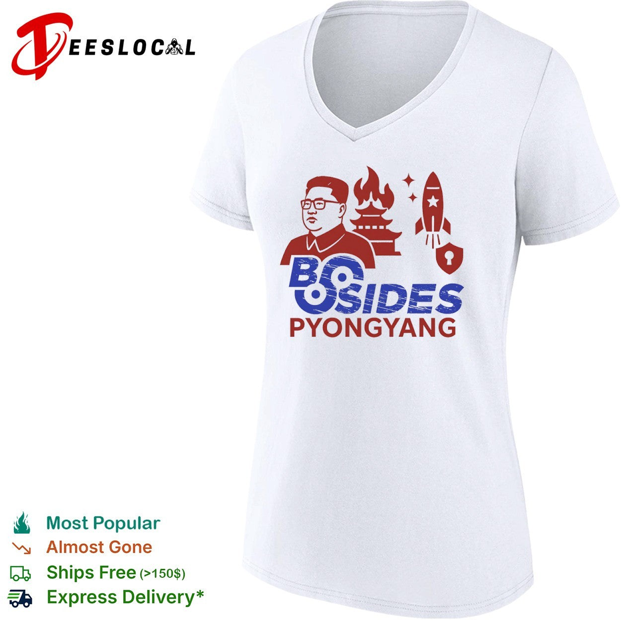 Kim Jong Un BSides Pyongyang Rocket Security shirt