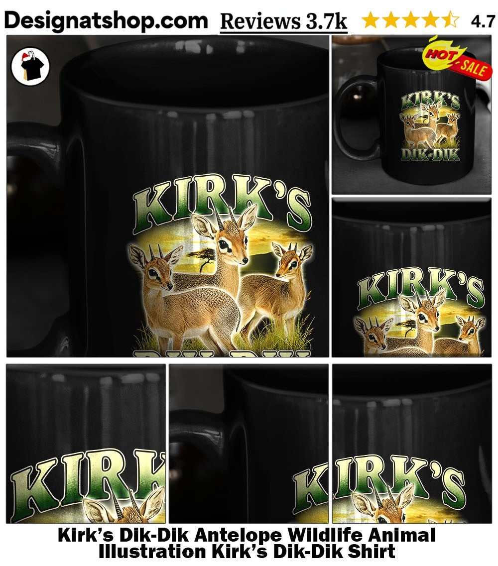 Kirk’s Dik-Dik Antelope Wildlife Animal Illustration Kirk’s Dik-Dik Shirt
