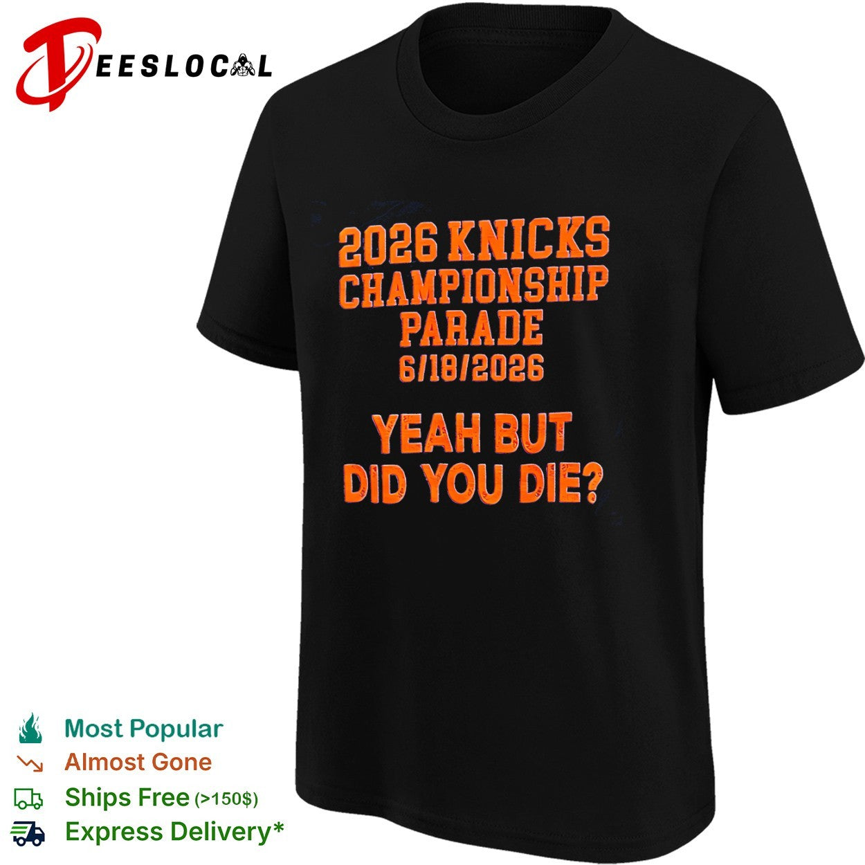 Knicks 2026 championship parade yeah but did you die shirt
