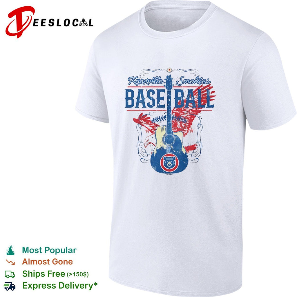 Knoxville Smokies baseball guitar shirt