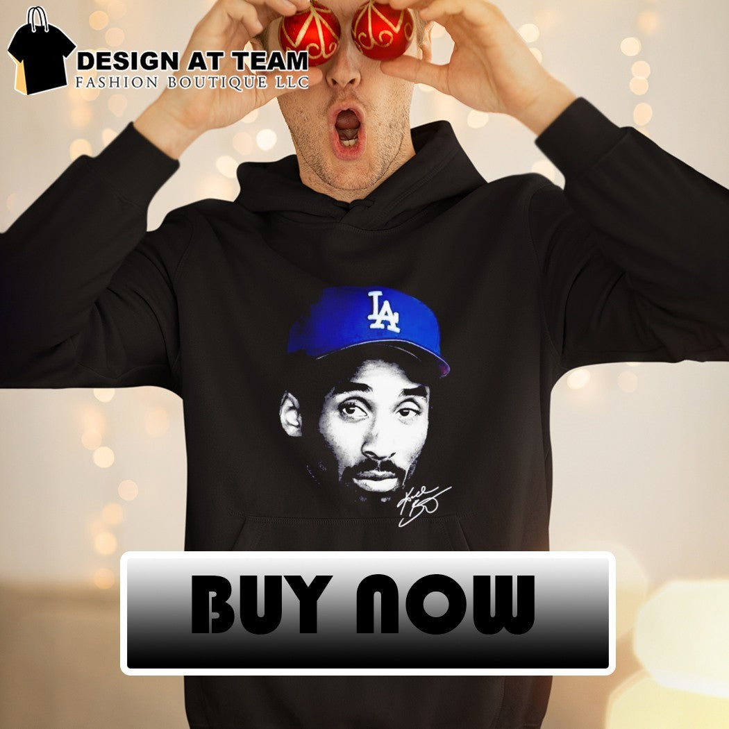Kobe Bryant Big Face Dodgers Graphic signed shirt