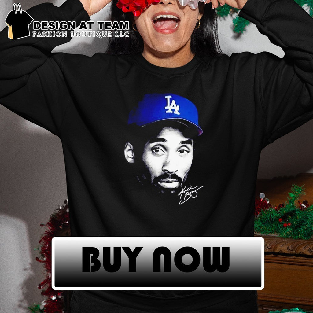 Kobe Bryant Big Face Dodgers Graphic signed shirt