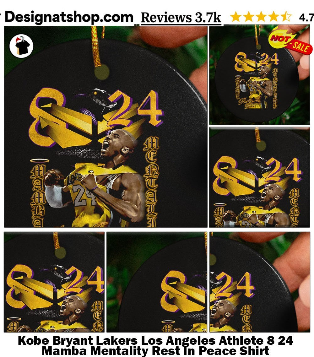 Kobe Bryant Lakers Los Angeles Athlete 8 24 Mamba Mentality Rest In Peace Shirt