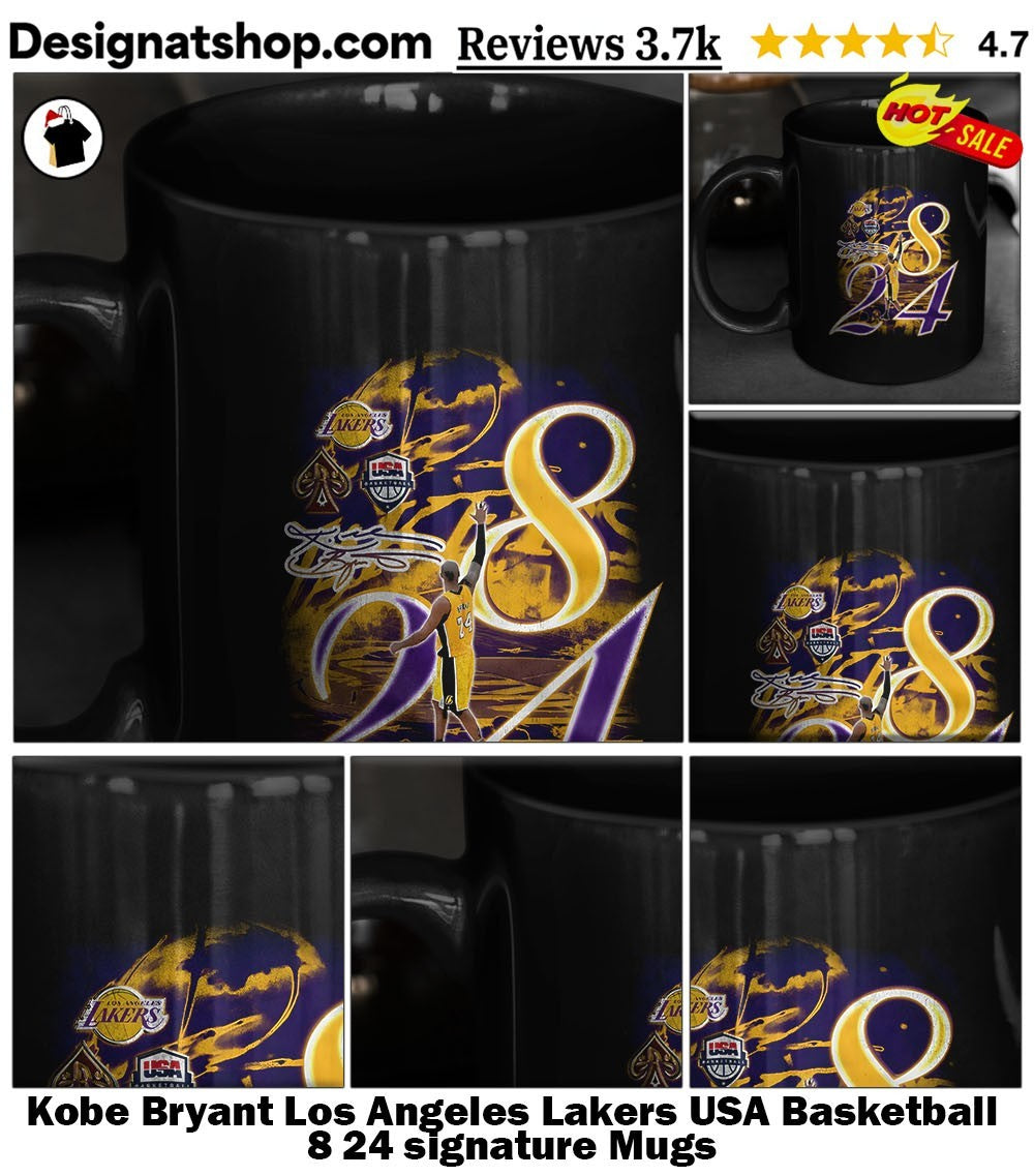 Kobe Bryant Los Angeles Lakers USA Basketball 8 24 signature shirt
