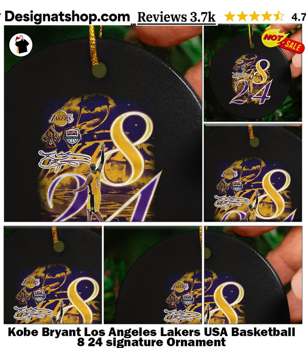 Kobe Bryant Los Angeles Lakers USA Basketball 8 24 signature shirt