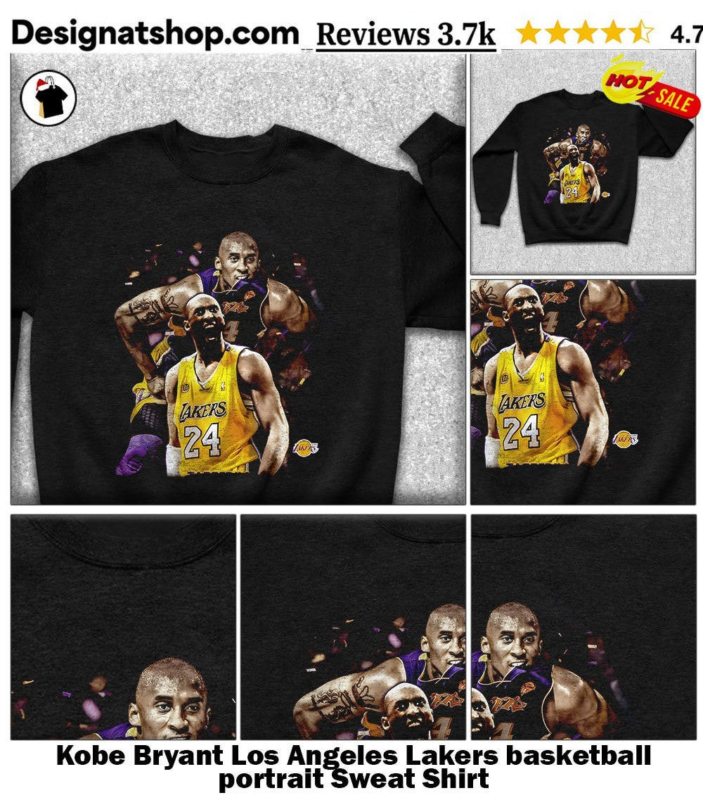 Kobe Bryant Los Angeles Lakers basketball portrait shirt