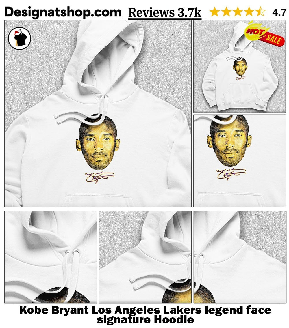 Kobe Bryant Los Angeles Lakers legend face signature shirt