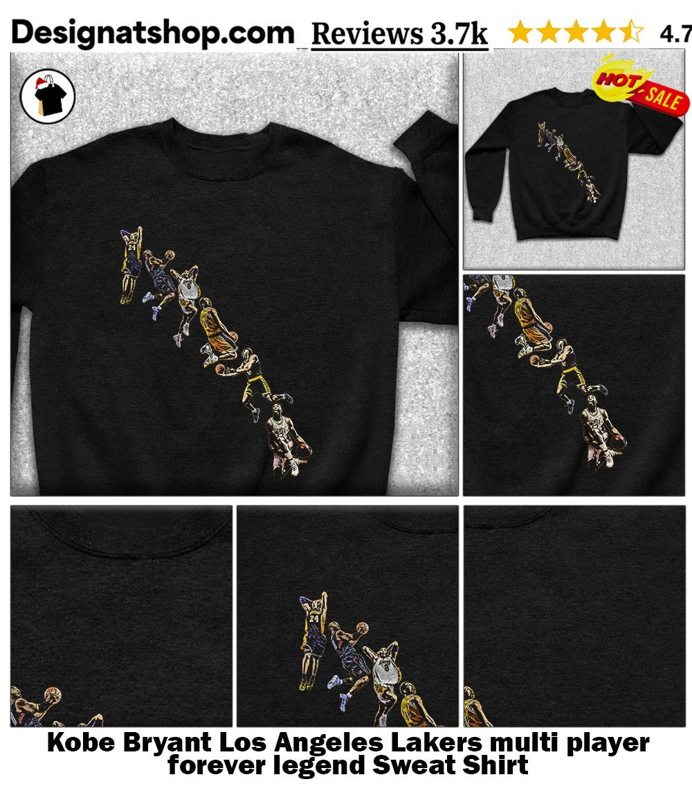 Kobe Bryant Los Angeles Lakers multi player forever legend shirt