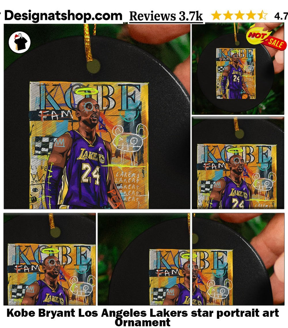 Kobe Bryant Los Angeles Lakers star portrait art shirt