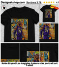 Kobe Bryant Los Angeles Lakers star portrait art shirt