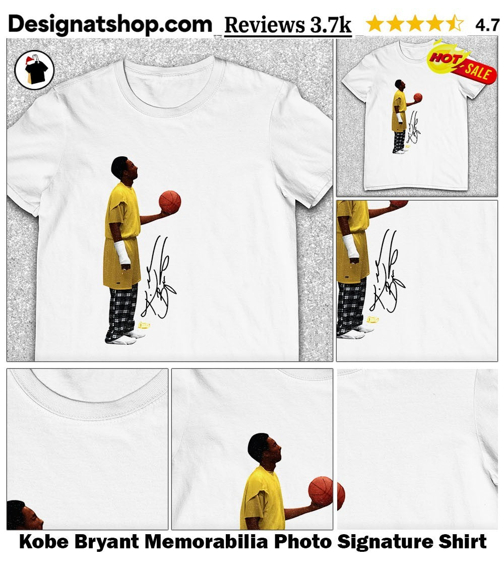 Kobe Bryant Memorabilia Photo Signature Shirt