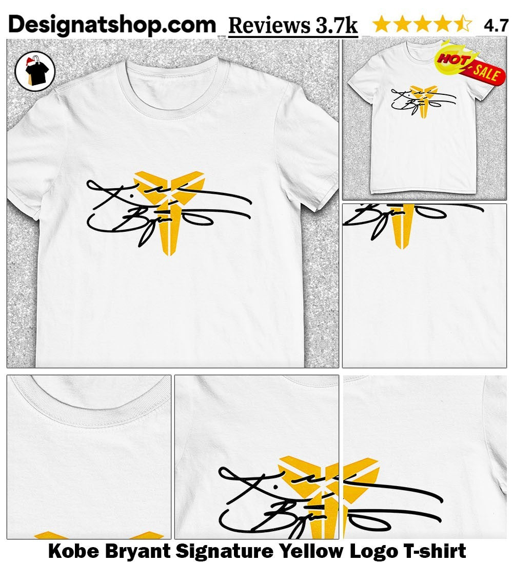 Kobe Bryant Signature Yellow Logo shirt