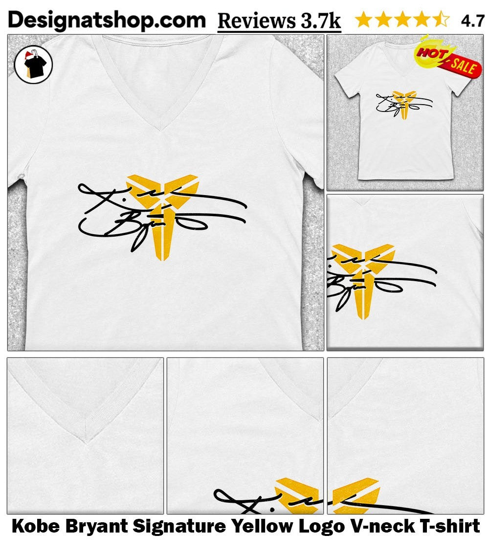 Kobe Bryant Signature Yellow Logo shirt