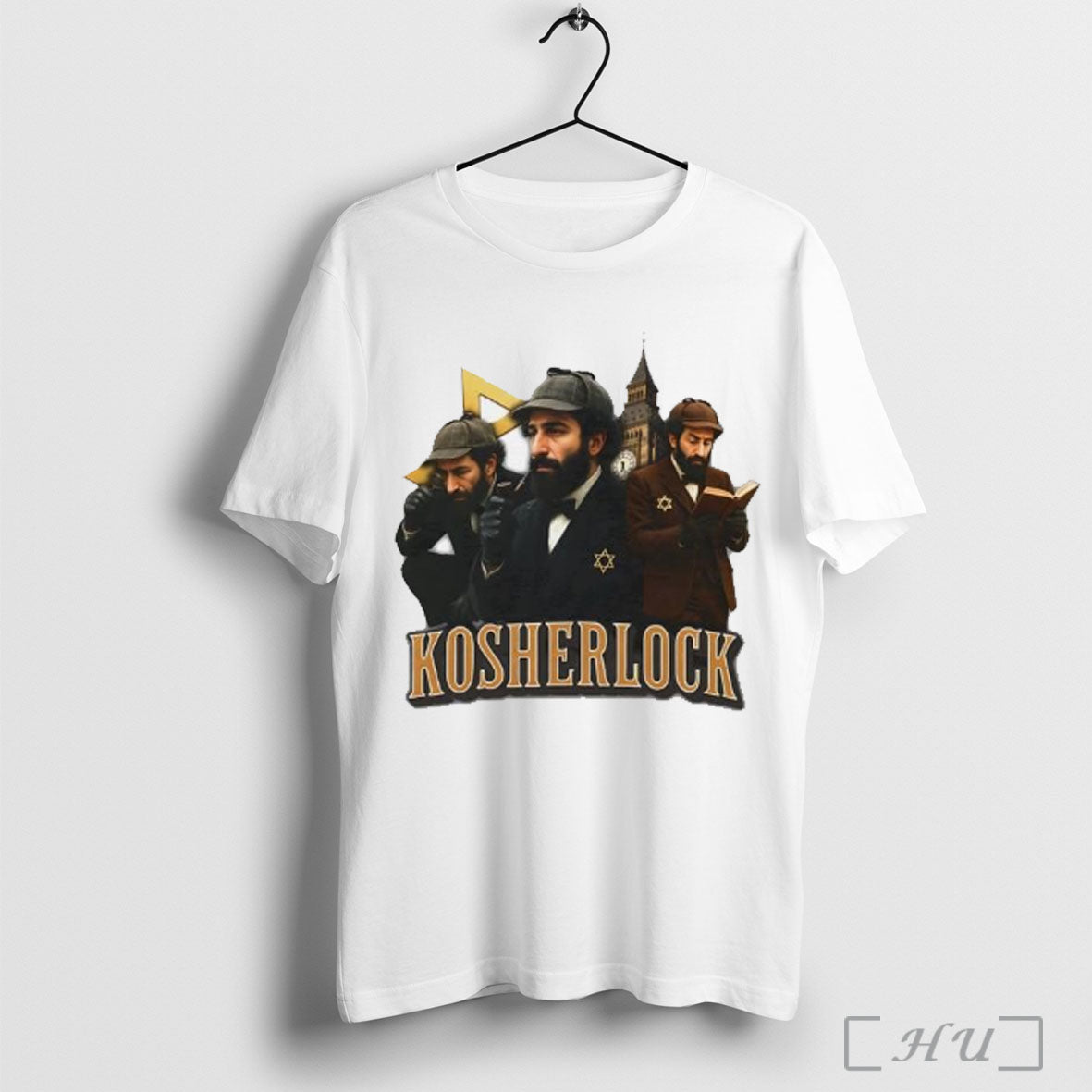 Kosherlock Jews Parody Graphic T Shirt