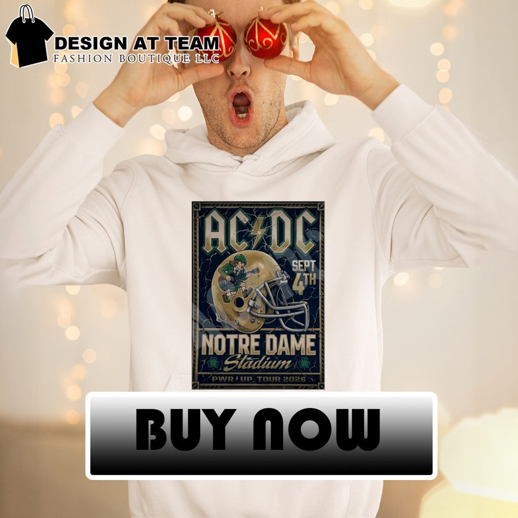 ACDC Band Notre Dame Stadium PWR up Tour 2026 shirt