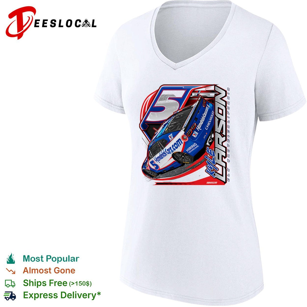 Kyle Larson Elk Grove California race car 5 HendrickCars com Chevrolet NASCAR shirt