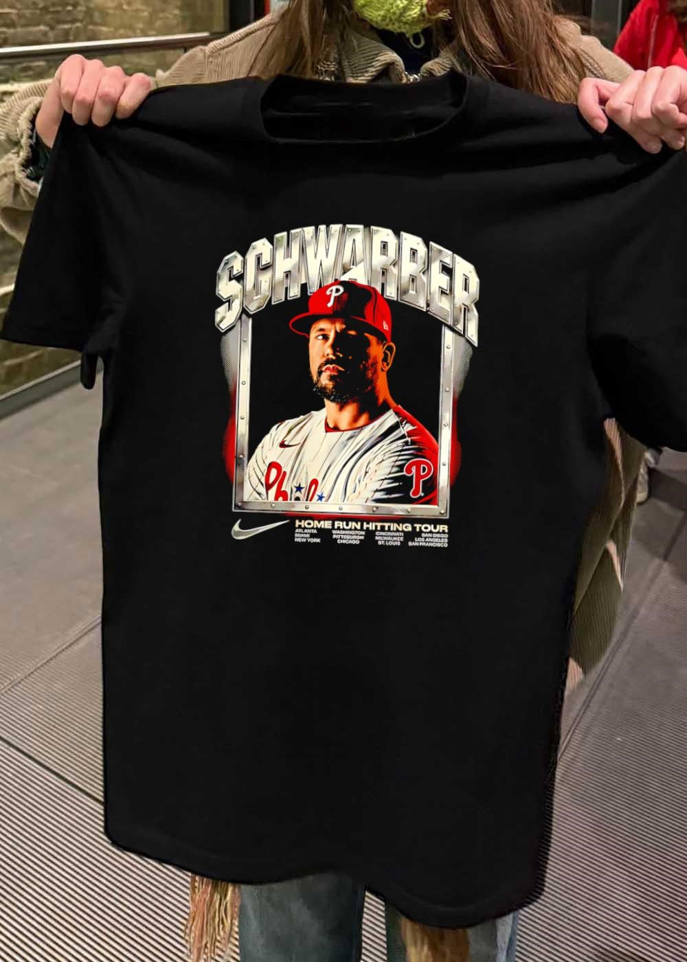 Kyle Schwarber Home Run Hitting Tour Atlanta Miami New York Philadelphia Shirt