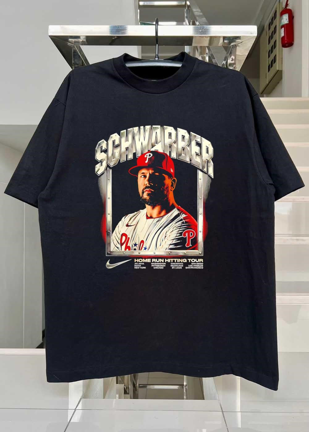 Kyle Schwarber Home Run Hitting Tour Atlanta Miami New York Philadelphia Shirt